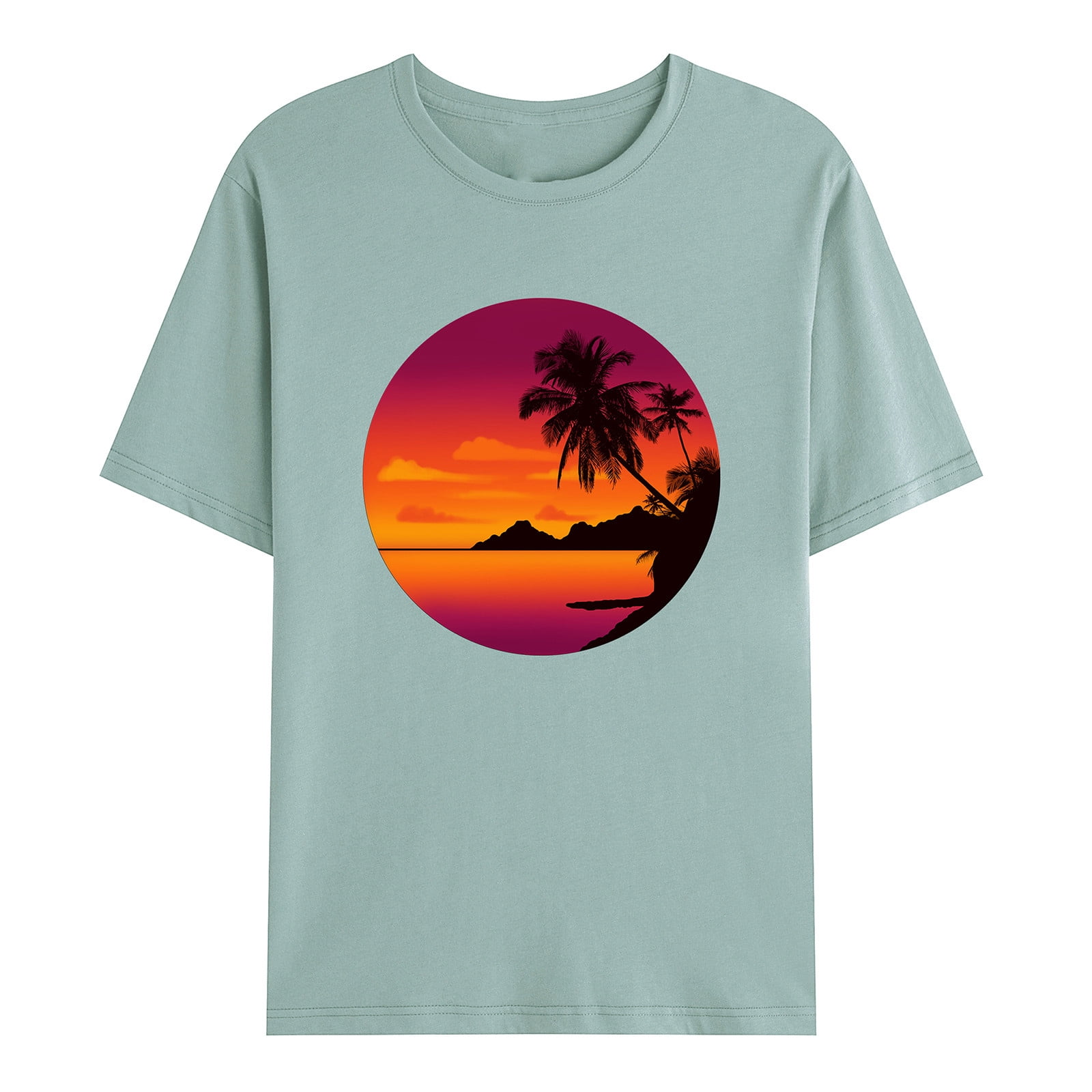 : T Shirts for Men,Father Son Matching Dress Shirts,Mens T Shirts  Casual,2XL Tall Mens T Shirts,5xlt Mens Shirts Big and Tall,Hawaiian  Tshirts for Women,Hawaiian Shirt for Men Funny Army Green : Clothing