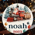 thumbnail image 4 of Custom Diesel Train Ceramics Ornaments Vintage Steam Train 3" Ceramic Christmas Ornament Christmas Tree Ceramic Ornament Decoration Xmas Gift, 4 of 5