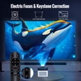 thumbnail image 3 of Magcubic Native 1080P 4K Support Ultra Short Throw Projector, 900ANSI with WiFi & Bluetooth, Auto Focus & Correction with Dual Speakers, Smart Home Theater Projector, HY450, 3 of 10