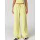thumbnail image 4 of Pantalones Deportivos Casuales Holgados de Pierna para Mujer, Rectos, de Tiro Bajo, con Bolsillos con Cordón Elástico Amarillo XL, 4 of 8