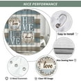 thumbnail image 6 of Rustic Floral Flower Sweet Love Home Fabric Shower Curtain, Farmhouse Country Vintage Wood Plank Cotton Shower Curtains for Bathroom Decor, Waterproof Polyester Durable with 12 Hooks,72x72, 6 of 6