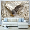 thumbnail image 2 of Tapiz para colgar en la pared Majestic Eagle in Flight, 150 cm x 130 cm, 2 of 3