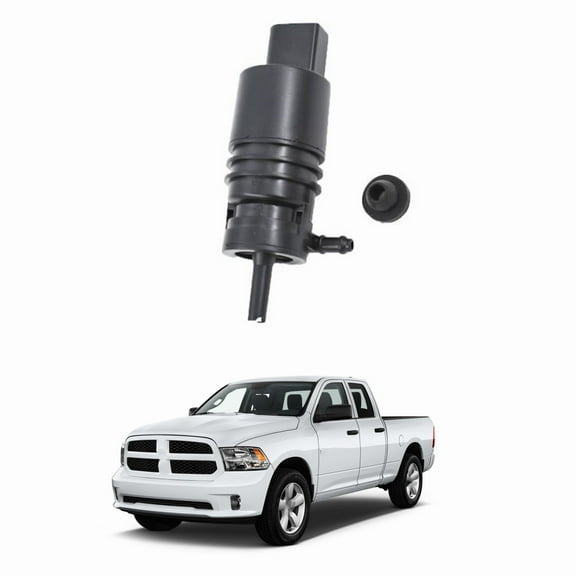 Genrics Windshield Washer Pump For DODGE RAM 1500 2500 3500 68071576AA w/ GROMMET