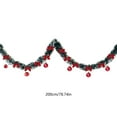 thumbnail image 3 of 78.74in Christmas Tree Hanging Pom Pom Ribbon, Festive Drawstring Tinsel Garland for Tree, Window, Party Decor – Colorful Fuzzy Ribbon to Brighten Holiday Decorations, A, 3 of 6
