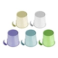 thumbnail image 4 of 5pcs Metal Hanging Flower Pots for Fence Balcony Garden with Removable Hooks, 4 of 8