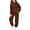 Brown, variant on Tiijoy Girls Valentine's Day Sweatsuit Hooded Sweatshirt and Jogger Pants Set, Sizes 2-3