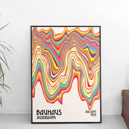 Poster Bauhaus Art Exhibition Poster s Ausstellung art Exhibition Poster (2nd batch) | Vintage Art Museum | Bauhaus Design -UNFRAMED