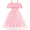 Pink Daisy, variant on Oudiya Toddler Girl Tulle Dress Off Shoulder Sequin Summer Dresses Flutter Formal Birthday Party Princess Dress for Kids 1-6Y