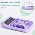 thumbnail image 3 of Calculadora Mr. Pen - Interruptor mecánico (12 dígitos), color morado, 3 of 6