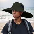 thumbnail image 2 of SUYIDA Men's Breathable Fisherman Sun Hat with Wide Brim for Outdoor Summer Activities and UPF, 2 of 4