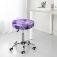 thumbnail image 7 of Balery Violet Velvet Round Bar Chair Cushion Cover Adjustable, Protects From Scratches And Stains, Soft & Washable Ideal For Wooden And Metal Stools - 12 Inch, 7 of 7