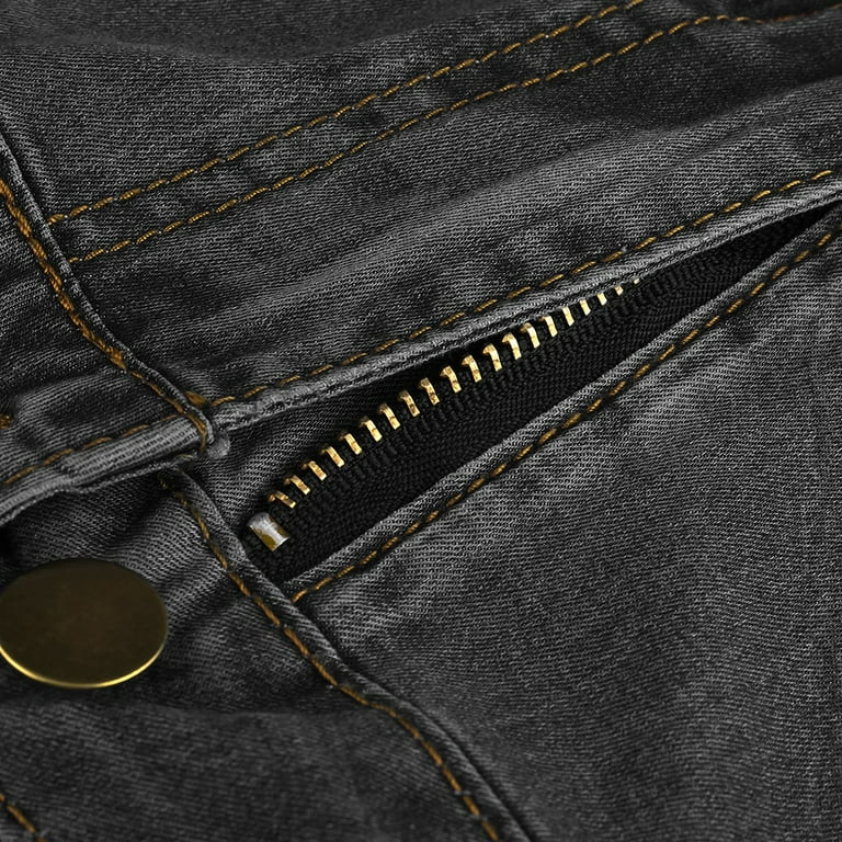 【CAMBIO】DenimJacquardSarrouelShort Pants Cloudy Wide Washed Denim Jean, Charcoal