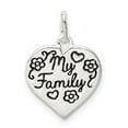 thumbnail image 1 of Sterling Silver Enamel MY FAMILY Heart Charm, 1 of 2