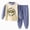 H234-Blue, variant on TOWED22 2pcs Toddler Baby Girl Boy Fall Winter Clothes Long Sleeve Hooded Sweatshirt Tops Casual Pants Set Print Outfits Clothing(Pink,18-24 M)