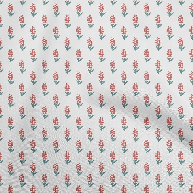 oneOone Viscose Chiffon Rouge Tissu à Coudre Tissu Imprimé par la Cour 42 Pouces de Large