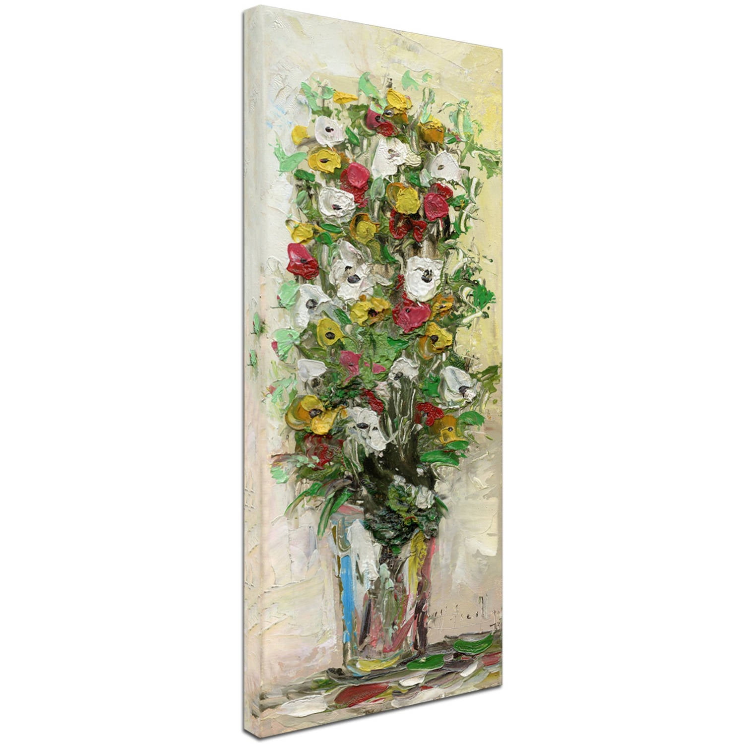 Trademark Fine Art "Spring Flowers in a Vase 1" Canvas Art by Hai Odelia