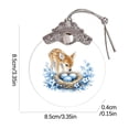 thumbnail image 2 of Colgante de cristal de Pascua Adorno plano 2D 8,5cm – Foto personalizada del nombre Regalo personalizable para relleno de cesta de Pascua, decoración para fiestas, decoración para árbol de Navidad, 2 of 4