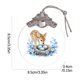 thumbnail image 2 of Uuiauoio Glass Easter Ornament 2D Flat Pendant with Bunny Egg Designs for Tree Gift Basket Filler Holiday Party Decorations Keepsake, 2 of 5