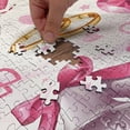 thumbnail image 5 of Ambesonne Pink White Jigsaw Puzzle Durable Cardboard, Wedding Rings Hearts, 1000 pcs, Pink White Orange, 5 of 6