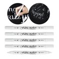 thumbnail image 4 of Langgg 5x Oily White Marker Pen Permanent Gel for Rock Painting Ceramic Artist, 4 of 9
