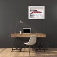 thumbnail image 3 of Gube, Beate 32x25 White Modern Wood Framed Museum Art Print Titled - US classic car 1958 taillight abstract, 3 of 4