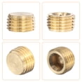 thumbnail image 4 of 8 Piezas de Tapón de Bronce Hexagonal Rehundido, Tapón de Bronce Masculino G1/4" con Rosca Macho para Conexión de Tubería, 4 of 7