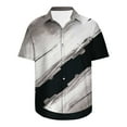 thumbnail image 5 of JINMGG Mens Tops under $5,Men Fashion Casual Buttons Hawaii Printing Turndown Short Sleeve Shirt Blouse White XXL, 5 of 5