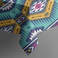 thumbnail image 5 of Yellow Geometric Boho Pattern Square Tablecloth,Waterproof Square Table Cover,Wipeable Spillproof Washable Table Cover for Home Kitchen Party Decor 60"x60"(152x152cm), 5 of 6