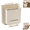 7L-Beige, variant on Folding hanging kitchen trash can, snap-on design, thickened inner wall, wet and dry separation, no drilling required, suitable for home kitchens.