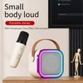 thumbnail image 2 of K12 Microphone Sound All-In-One Wireless Microphone Bluetooth Sound Home Universal Singing Family KTV Microphone,B, 2 of 5