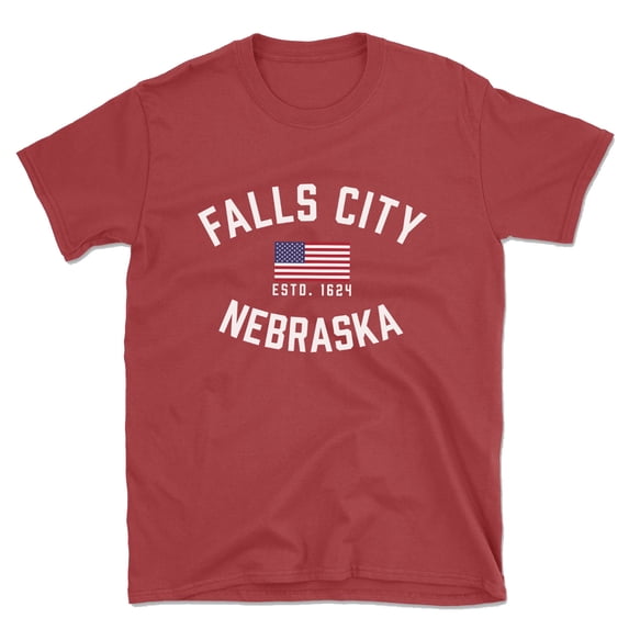 Falls City Nebraska Patriot Men's Cotton T-Shirt