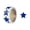 Blue, variant on VKLU 500 Pcs Patriotic Star Stickers Roll, 1 Inch Red Metallic Stars for Teacher Rewards & Classroom Decor