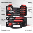 thumbnail image 2 of 39Pcs Home Repair Hand Tool Set Toolbox Bit Drive Plier Hammer Scissor Hex Key Househeld Garage Garden Office DIY Red, 2 of 7