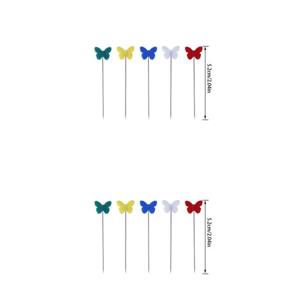 Speravity 100 Uds. De alfileres para acolchado de cabeza de insecto, agujas de coser extrafinas de acero inoxidable para decoración de joyería de modista 2piezas Speravity CBP142140