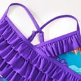 thumbnail image 6 of 4-12Y Big Little Girls One Piece Swimsuits Hawaiian Ruffle Swimwear Beach Bathing Suit UPF 50+, 6 of 7