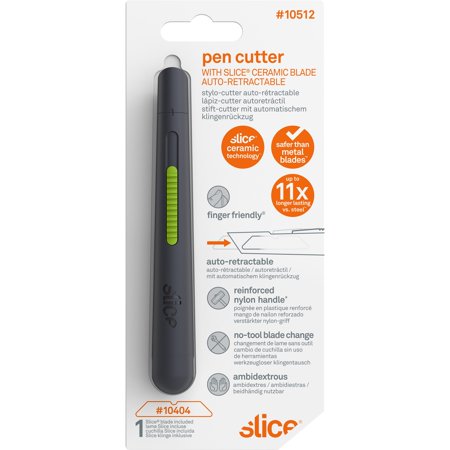 Slice, SLI10512, Pen Cutter Auto-Retractable, 1 Each
