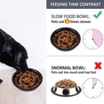 thumbnail image 5 of Tazón De Alimentación Lenta Para Perros, Tazón De Alimentación Lenta, Tazón Anti Glotón Para Perros Gatos, Promueve La Alimentación Saludable Y La Digestión Lenta (Negro). Afortunado Sencillez, 5 of 5