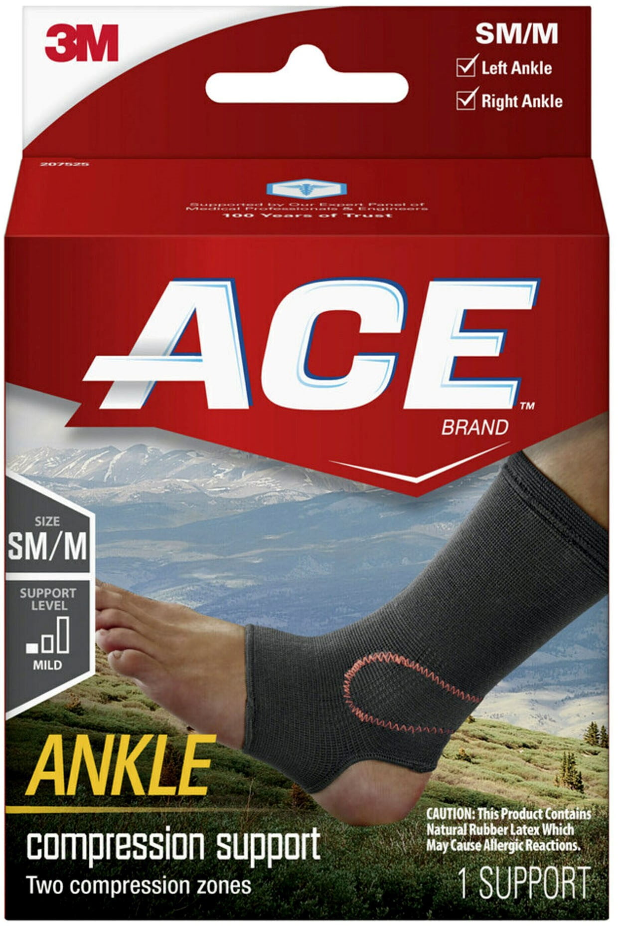 ACE Ankle Brace Rapid Lace Moderate Support Wrap Adjust To Fit Most