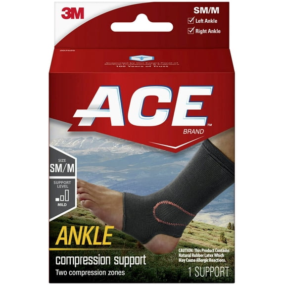 ACE™ Elasto-Preene Ankle Support Brace, Small/Medium, 1 each