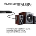 thumbnail image 3 of iMBAPrice 12 feet New 2RCA Male Home Theater Audio Cables, Audiophile-Grade Stereo, Black, 3 of 4