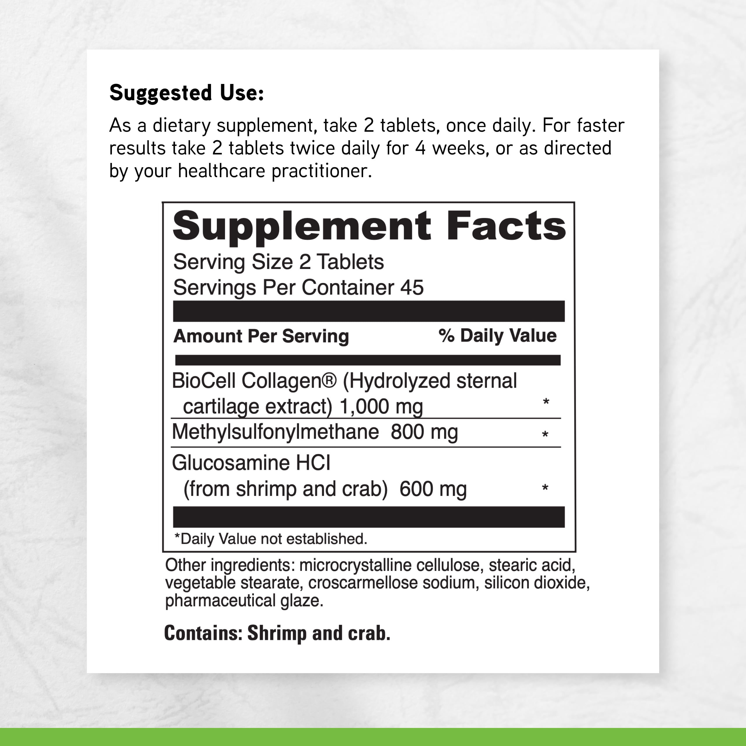 Davinci Labs Nature's Collagen - Support Joint Health & Tissue Health* - 90 Tablets