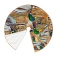 thumbnail image 3 of Salouo Mallard Ducks Christmas Tree Skirt 36" Farmhouse Christmas Decorations Snowman Xmas Tree Skirt Tree Mat for Holiday Party Decor, 3 of 8