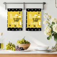 thumbnail image 3 of Yellow Bees Kitchen Towels Set of 1, Spring Summer Watercolor Honey Textured Absorbent Dish Towels for Kitchen, Microfiber Hand Towel, Quick Drying Tea Towel for Cleaning Decorative Dishcloths, 3 of 7