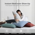 thumbnail image 6 of BlessLiving Cooling Pillowcases King, Breathable Envelope Closure Bedding Pillow Cover, Set of 2, 20" x 36", White, 6 of 10