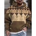 thumbnail image 2 of Sudadera con capucha y estampado 3D de bloques de color para hombre, jersey con patrón geométrico retro, sudaderas informales de otoño de gran tamaño, mangas largas, 2 of 5