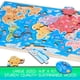 thumbnail image 4 of Rompecabezas de mapa de Estados Unidos de madera Montessori Mama y rompecabezas de mapa de continentes y océanos del mundo (rompecabezas de mapa mundial), 4 of 6
