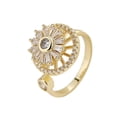thumbnail image 1 of Minnieouse Anillo ajustable con apertura de moda para niña, anillos de decoración personalizados, joyería de circón para boda, fiesta, fiesta, viaje Ropa, zapatos y accesorios Miscelánea Oro Minnieouse AP018191-02, 1 of 6