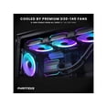 thumbnail image 2 of Phanteks Glacier One 420D30 Premium D/A-RGB AIO Liquid CPU Cooler, D/A-RGB Pump Cap Design, 3x D30 140mm PWM D-RGB Fans, Support Intel Core 14th Gen, Black, 2 of 5