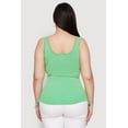 thumbnail image 5 of Womens Plus Size Trendy Mineral Wash Side Ruched Tank Top, 5 of 5