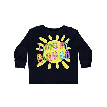 

Inktastic I Love my Glamma- sun and rainbow letters Gift Toddler Boy or Toddler Girl Long Sleeve T-Shirt